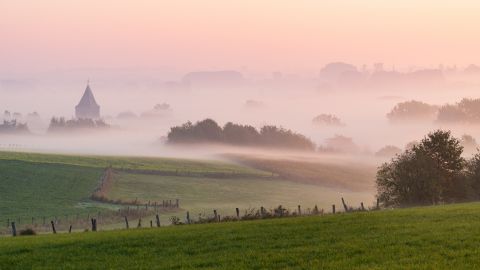 Rozebeke bij zonsopgang