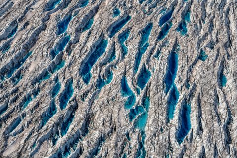 Detail van Groenlandse ijskap - Ilulissat, Groenland