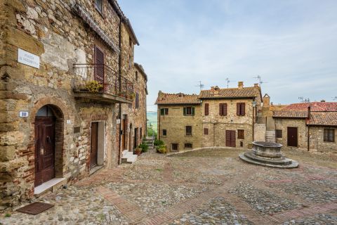 Pleintje in Castiglione d'Orcia