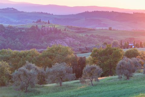 Toscaanse zonsondergang