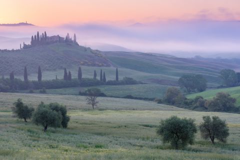 Belvedere in the mist