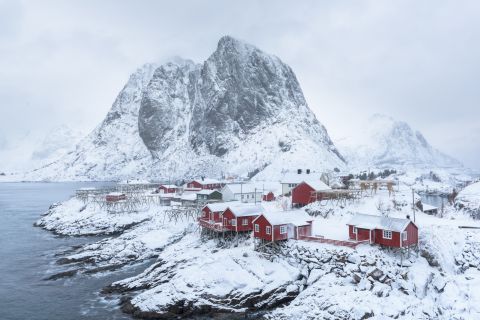 Hamnoy na sneeuwstorm