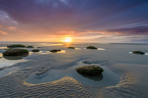 Zonsondergang in Ambleteuse