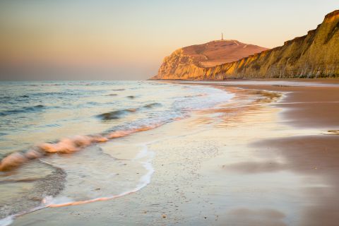 Cap Blanc Nez vanaf het strand van Escalles