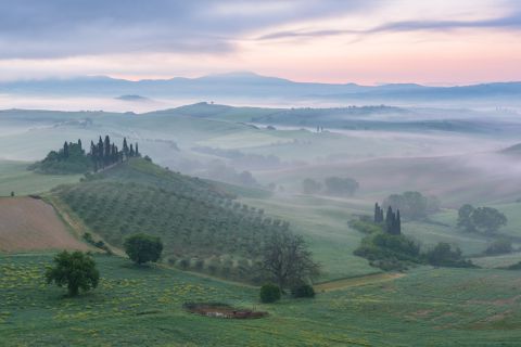 Belvedere in the mist
